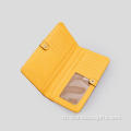 กระเป๋าเงินเข็มขัดสีเหลืองผู้หญิงกระเป๋าเงิน